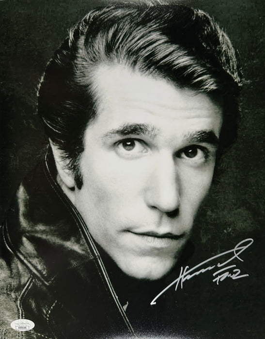 Signed 11x14 Henry Winkler Happy Days "Fonz" JSA Authenticated