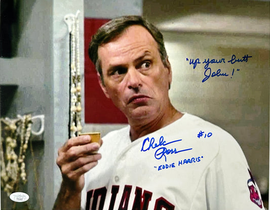 Chelci Ross Signed 11x14 Major League "Eddie Harris #10" JSA Authenticated