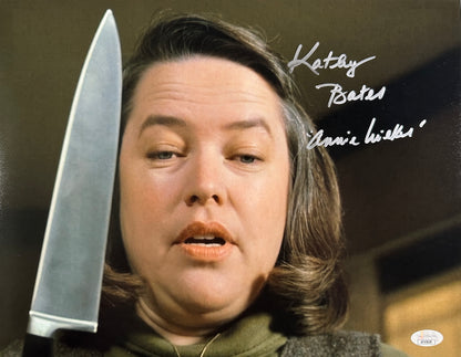 Kathy Bates Signed 11x14 Misery "Annie Wilkes" Knife JSA Authenticated