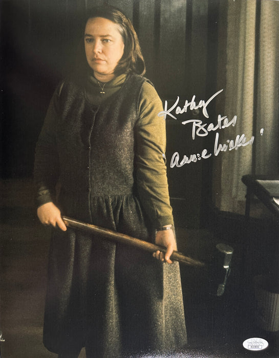 Signed 11x14 Kathy Bates Misery "Annie Wilkes" Sledgehammer JSA Authenticated