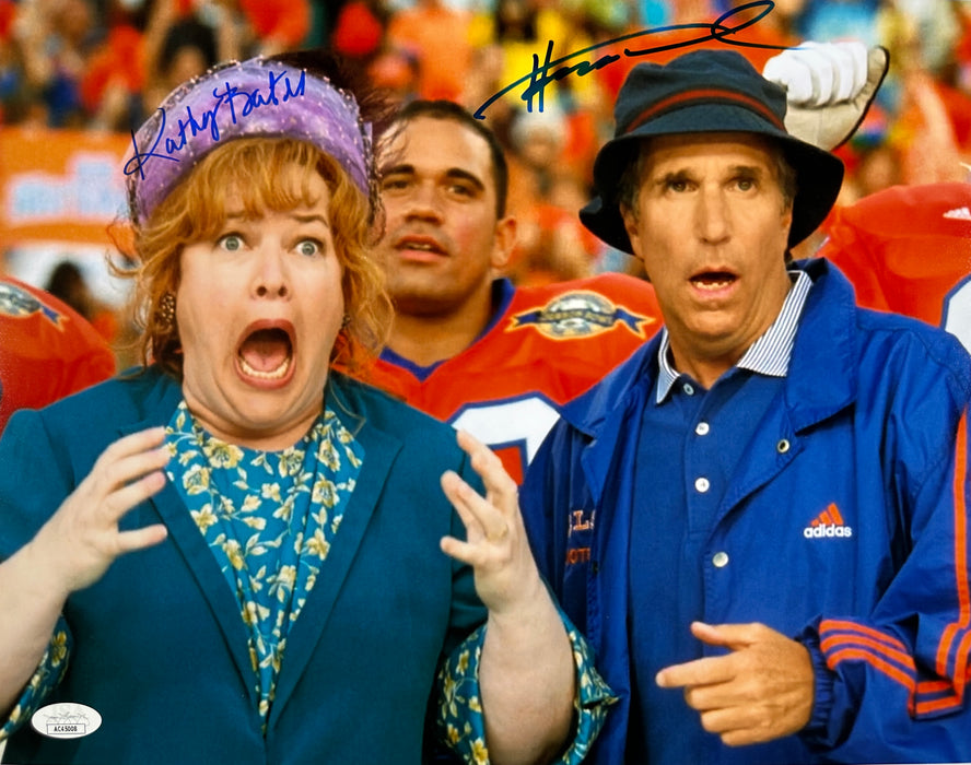 Signed 11x14 Henry Winkler & Kathy Bates Waterboy JSA Authenticated