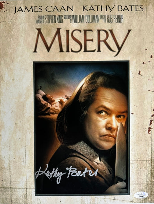 Signed 11x14 Kathy Bates Misery Poster JSA Authenticated