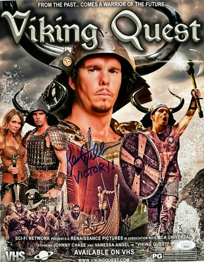 Kevin Dillon Signed 11x14 Entourage "Victory!" Viking Quest poster JSA Authenticated