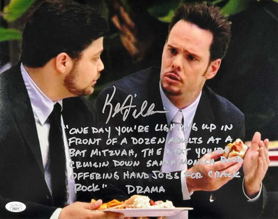 Signed 11x14 Kevin Dillon Entourage "One day you're lighting up…" Long Quote JSA Authenticated