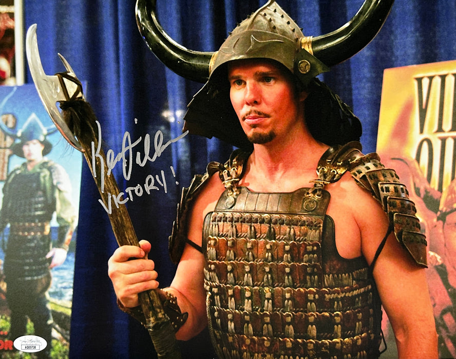 Signed 11x14 Kevin Dillon Entourage "Victory!" Viking Quest Comic Con JSA Authenticated