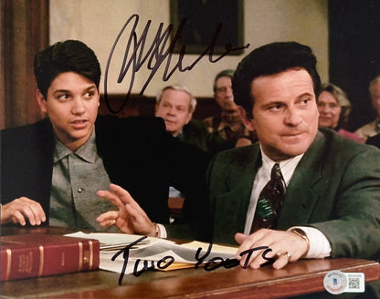 Ralph Macchio My Cousin Vinny with "Two Youts" inscription BGS Authenticated Signed 8x10