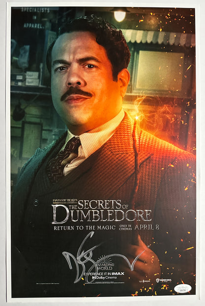 Dan Fogler signed The Secrets of Dumbledore 11x17 Poster JSA Authenticated