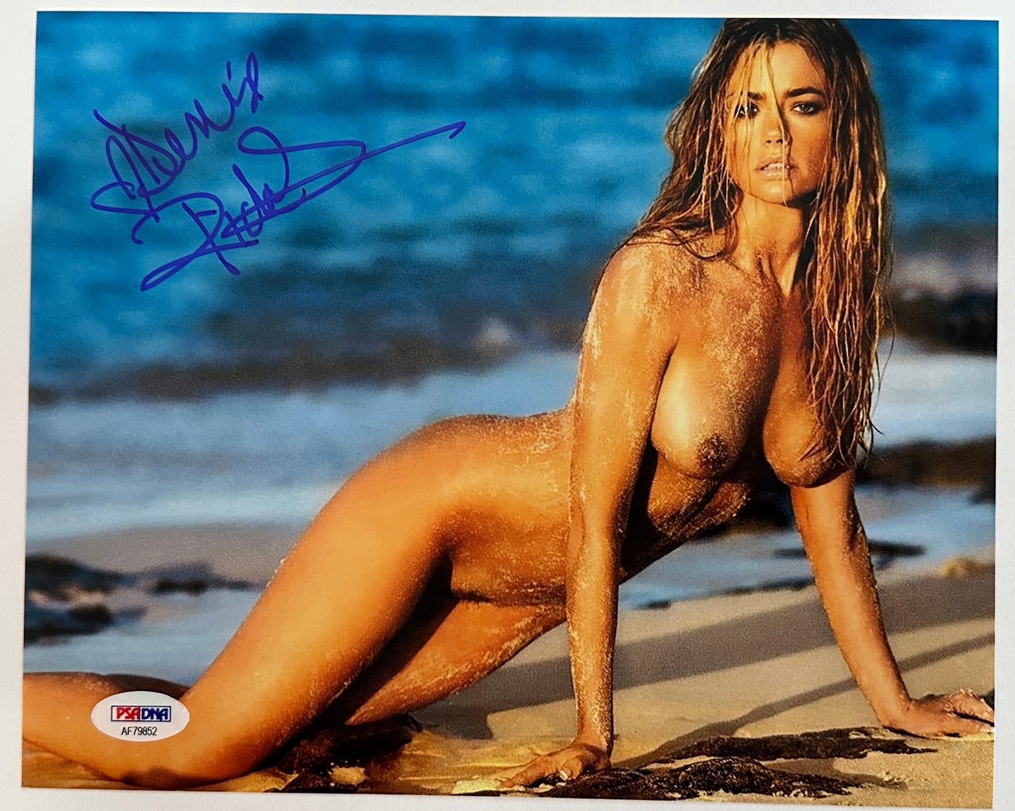 Dennise Richards signed 8x10 Nude!  PSA Authenticated