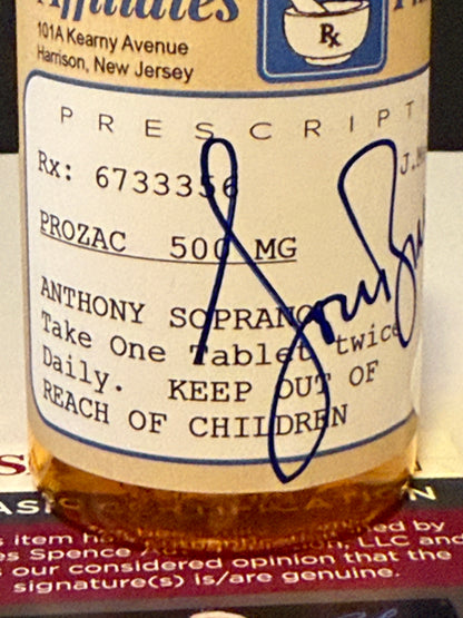 Lorraine Bracco signed Anthony Soprano Prozac pill bottle - JSA Authenticated