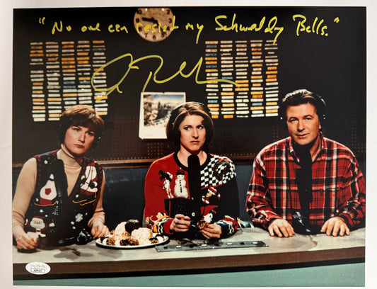 Alec Baldwin "No one can resist my Schweddy Balls" Inscription Signed 11x14  SNL - JSA Authenticated