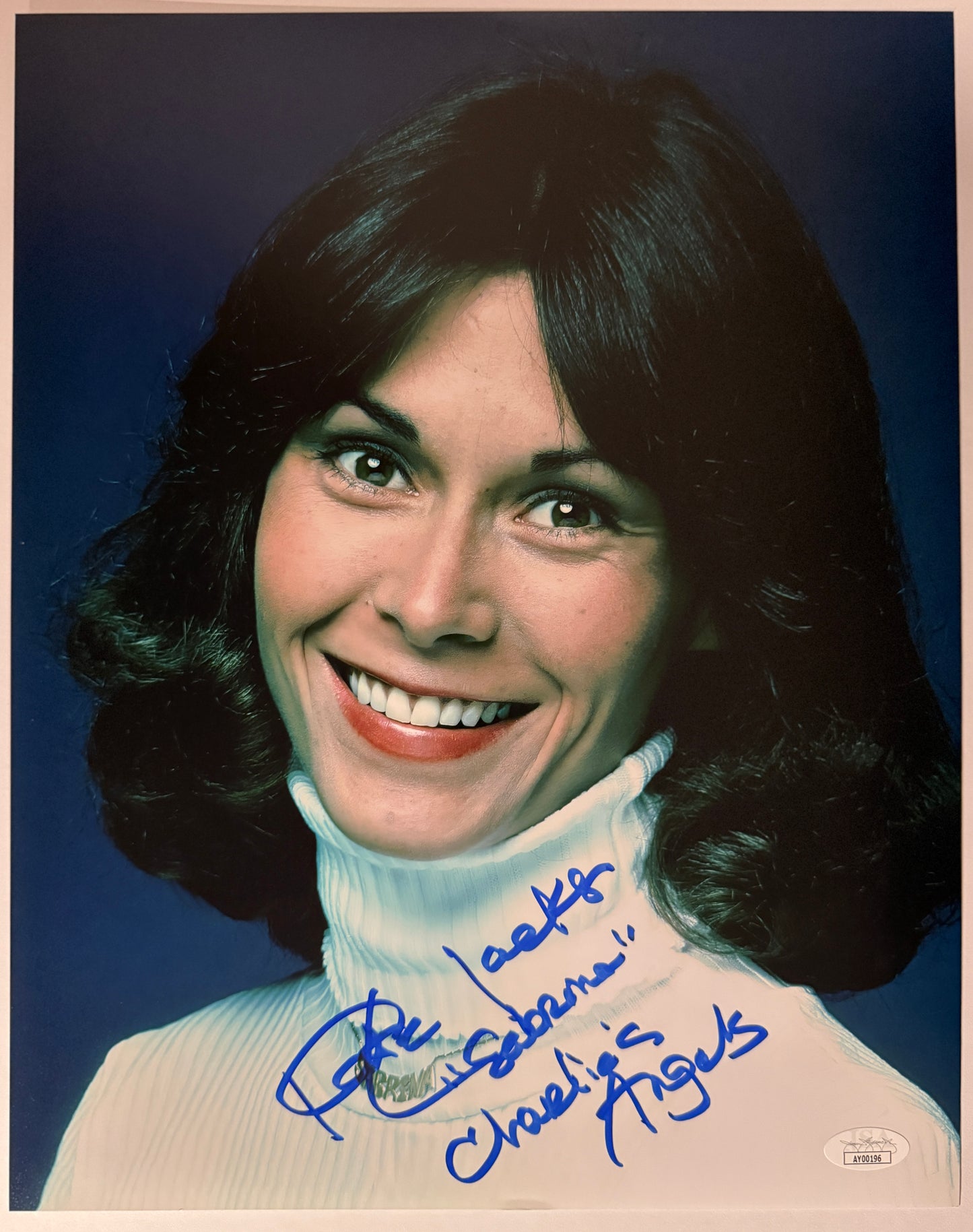 Kate Jackson "Charlies Angels" inscription + "Sabrina" Character Name signed 11x14 - JSA Authenticated