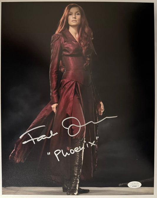 Famke Janssen X-Men "Phoenix" character name signed 11x14 - JSA Authenticated