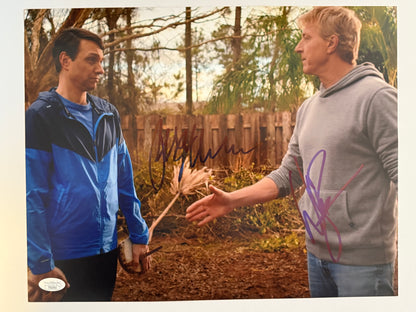 Ralph Macchio & Billy Zapka  Signed 11x14 Cobra Kai Handshake JSA Authenticated