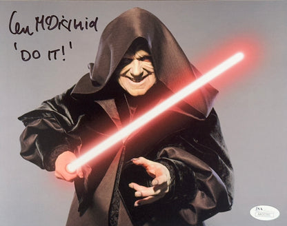 Ian McDiarmid Star Wars Empire Strikes Back "Do It!" inscription 8x10 signed - JSA Authenticated