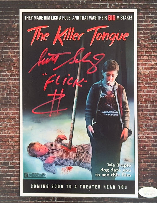 Scott Schwartz signed 8x10 The Killer Tongue JSA Witnessed