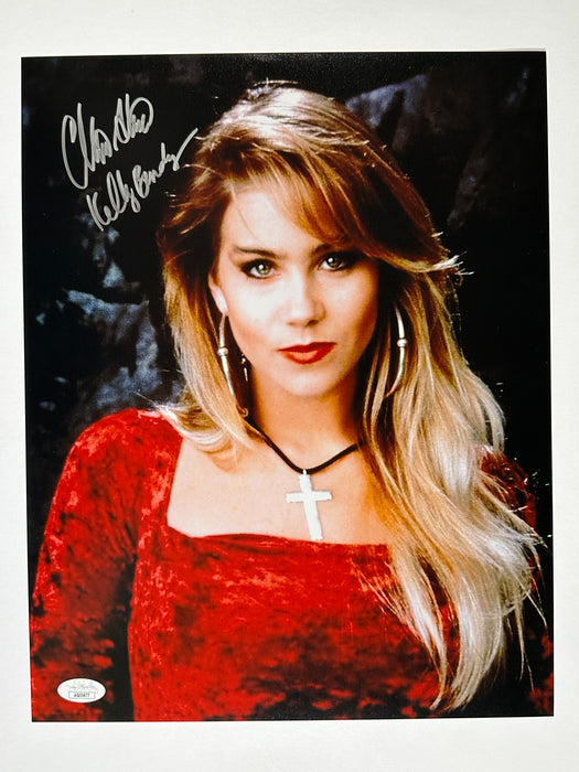 Signed 11x14 Christina Applegate Married with Children "Kelly Bundy" Red shirt JSA Authenticated