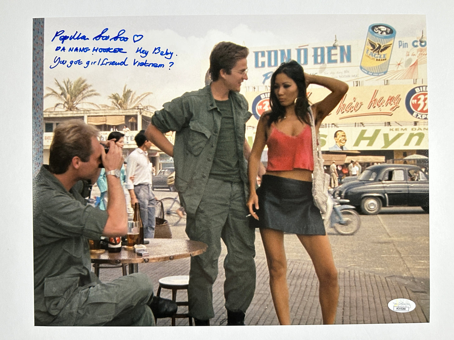 Papillon Soo Soo Full Metal Jacket "Hey Baby. You got girlfriend Vietnam?" Da Nang Hooker JSA Authenticated Signed 11x14