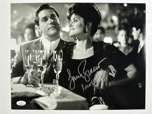 Lorraine Bracco Signed 11x14 Goodfellas Black & White Karen Hill white ink JSA Authenticated