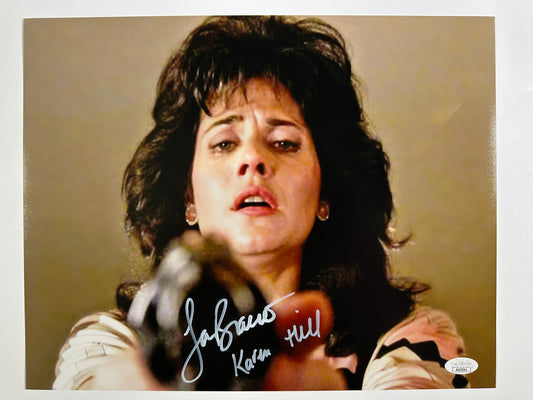 Lorraine Bracco Signed 11x14 Goodfellas Karen Hill white ink JSA Authenticated