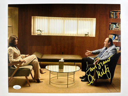 Lorraine Bracco Signed 11x14 Sopranos Dr. Melfi yellow ink JSA Authenticated