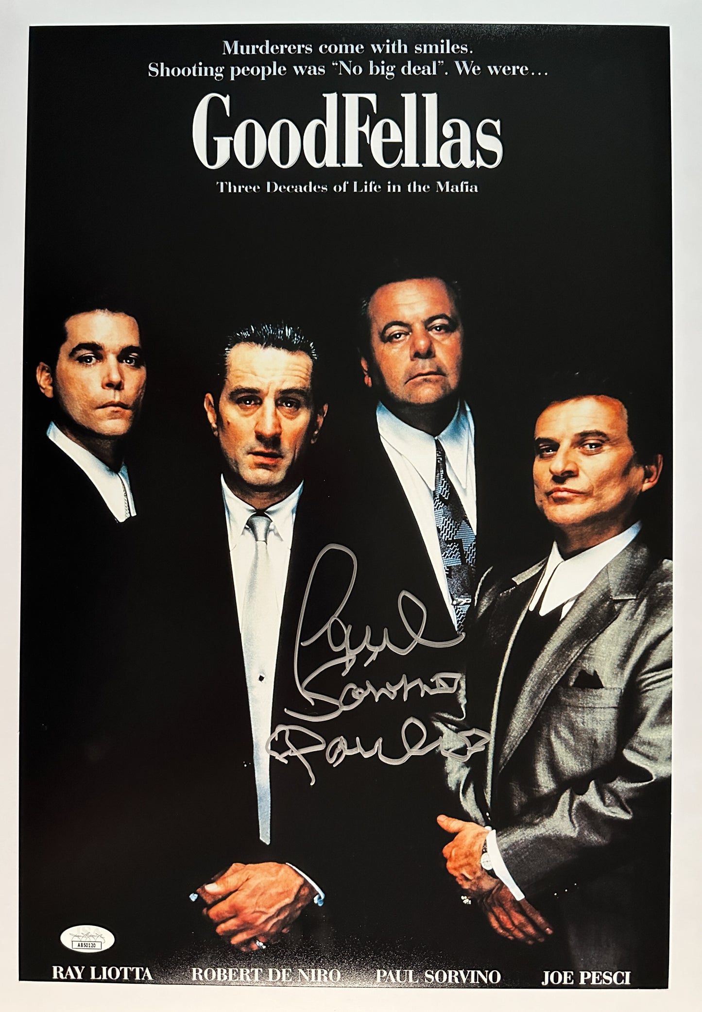 Paul Sorvino Goodfellas "Paulie" JSA Authenticated Signed 12x18